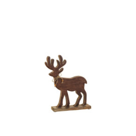 Figurine Renne Bois Marron...