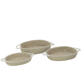 Panier Oval Anses Paille...