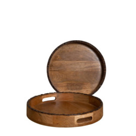 Plateaux Ronds Forest Set De 2