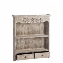 Armoire Murale Boho 2 Tiroirs En Bois Sable Woodycosy Com