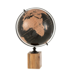 Globe sur pied Bois...