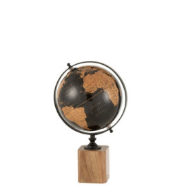 Globe sur pied Bois...