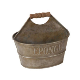 Porte savon/éponge zinc