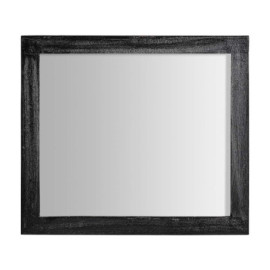 Miroir Gwin Noir en Bois De...