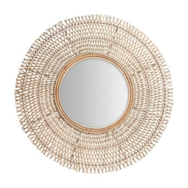 Miroir Naturel en Rotin 113cm