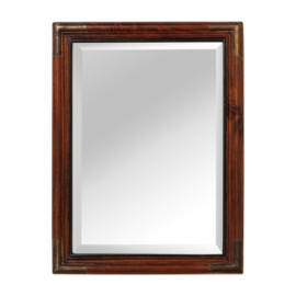 Miroir encoignure laiton