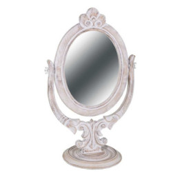 Miroir ovale sur pied