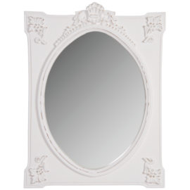 Miroir rectangulaire blanc...