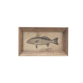 Tableau gravure poisson