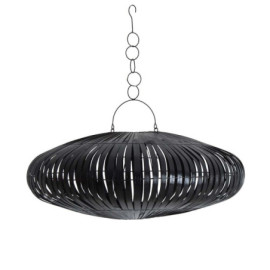 Suspension Noir en Bambou 85cm