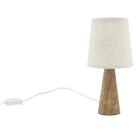 Lampe avec pied en paulownia