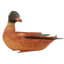 Corbeille canard en bambou