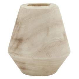 Vase en bois clair