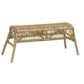 Banc en rotin naturel