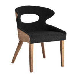 Chaise Crissey Noir en Bois...