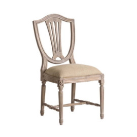 Chaise Cheroy Beige en Bois...