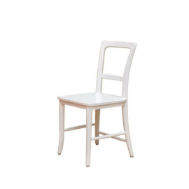 Chaise patine blanche alba