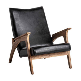 Fauteuil Crans Noir Naturel...