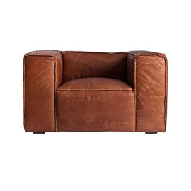 Fauteuil Kurza Marron en...