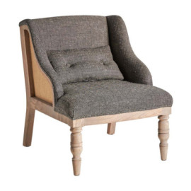 Fauteuil Ruoms Gris Naturel...