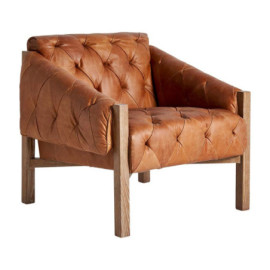 Fauteuil Glinsk Marron en...