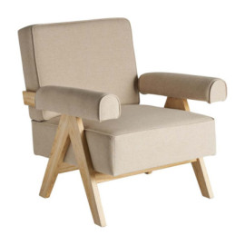 Fauteuil Jonen Beige en...