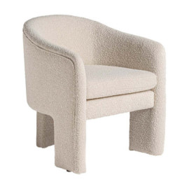 Fauteuil Prati Bouclé Blanc...