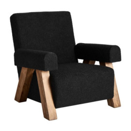 Fauteuil Sully Noir Naturel...