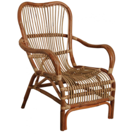 Fauteuil en rotin antique