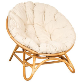 Fauteuil papasan en rotin