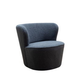 Fauteuil bouclette bleue teddy