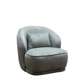 Fauteuil cotelé vert Nasrine