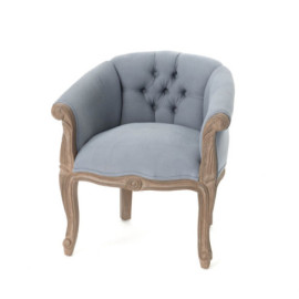 Fauteuil Crapaud Gris Clair