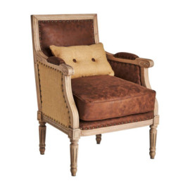 Fauteuil Sampzon Marron en...