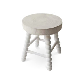 Tabouret Chelly Petit blanc...