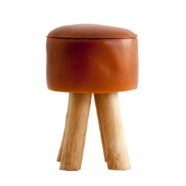 Tabouret Bealea Marron en...