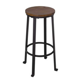 Tabouret de bar assise bois...