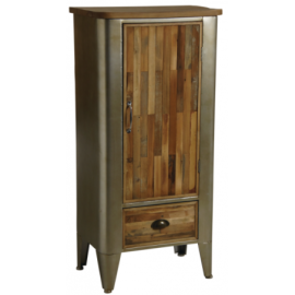 Armoire en bois et métal