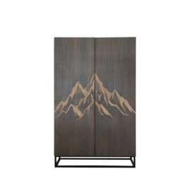 Armoire montagne gravée &...