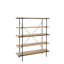 Etagere 5 Planches Bois-Métal