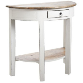 Console demi-lune en bois...