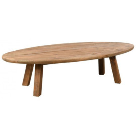 Table basse ovale en pin...