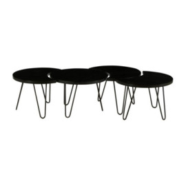 Table Basse Nest Noire x4