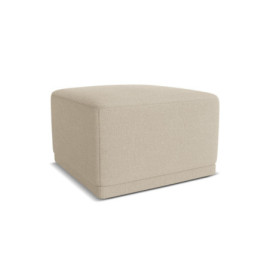 Pouf Kaila Tissu Dark beige