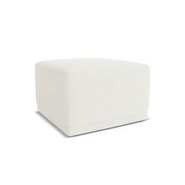 Pouf Kaila Tissu White