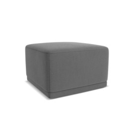 Pouf Kaila Velours Gray