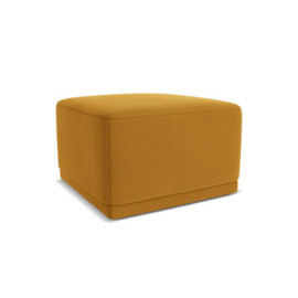 Pouf Kaila Velours Mustard