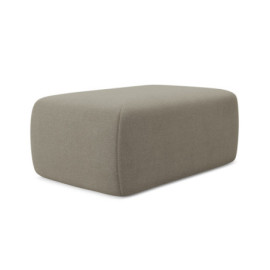 Pouf Nanea Tissu Dark beige