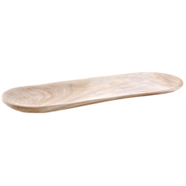 Grand plateau oval en bois