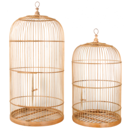 Cages en bambou naturel